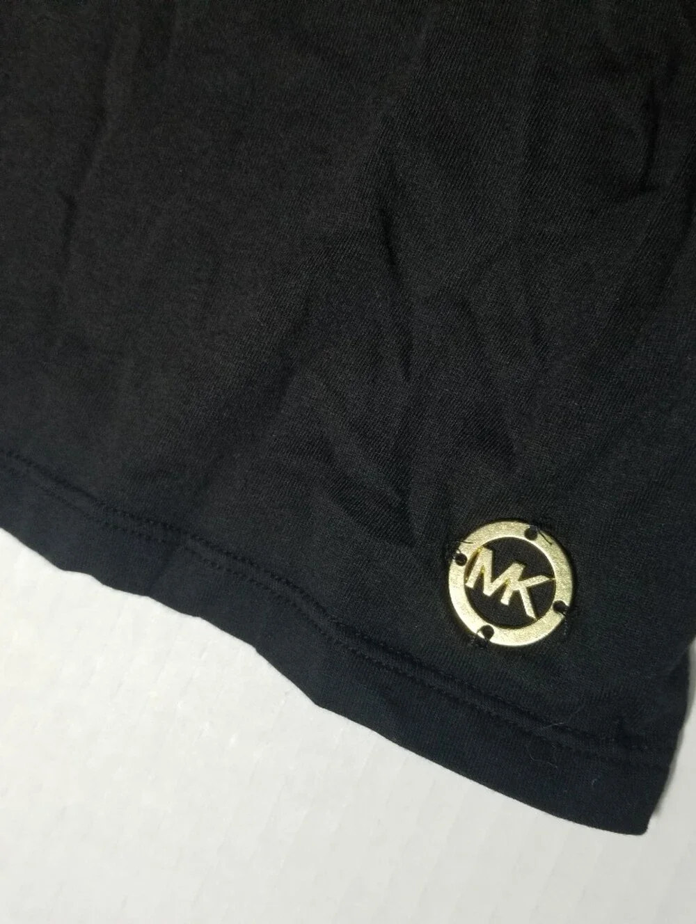 MICHAEL KORS WOMEN'S BLACK RUFFLED SLEEVE BLOUSE SIZE LARGE
